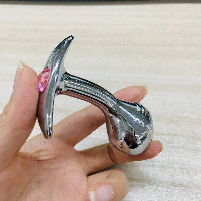 Metal Steel G-spot Anal Butt Plug Prostate Massager Probe Sex Toys for Men Women