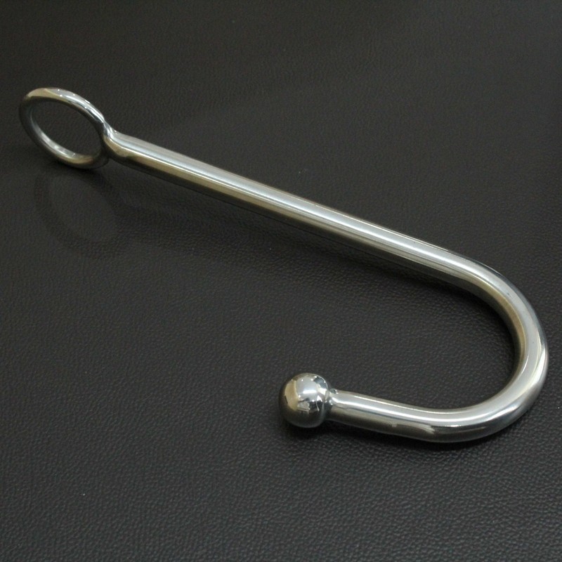 Stainless Steel Ball Anal Hook Plug Adjustable PU Leather Waist Belt Restraint