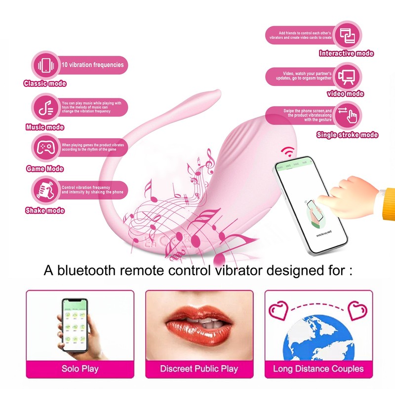 APP Remote Bullet Egg Clit Vibrator G-Spot Massager Sex Toys for Women Couples gallery