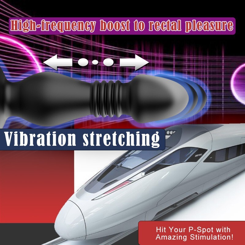 Thrusting Dildo Vibrator 10 Speeds Anal Plug Massager Sex Toys for Men Couple gallery