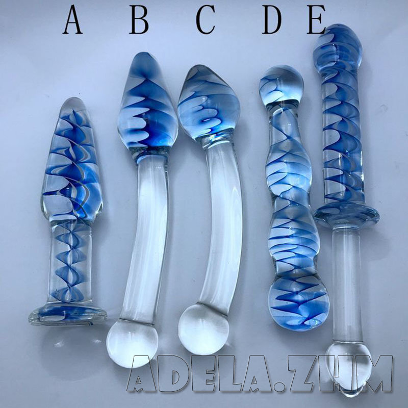 5 Pcs/Set Smooth Glass Anal Dildo Beads Stimulation Masturbator Dilator Massage