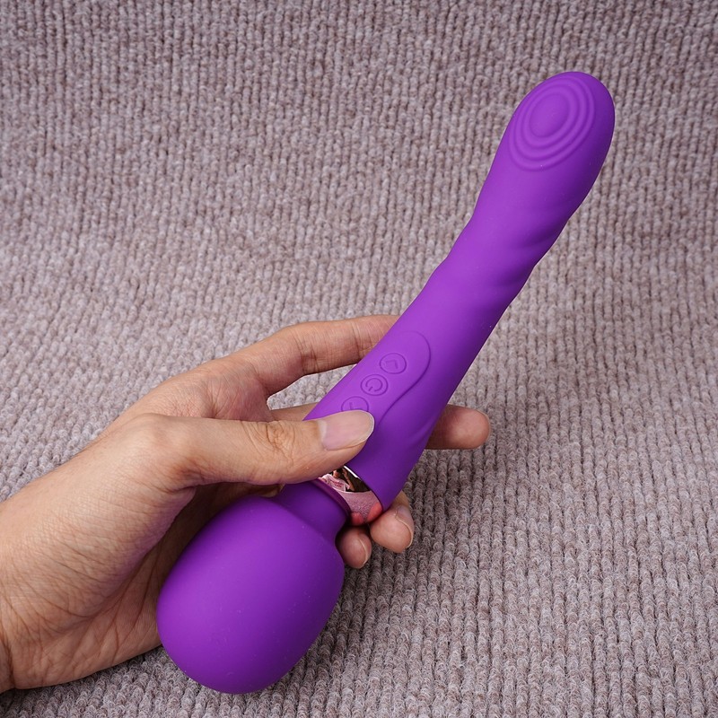 Double Head Clit G-spot Vibrator Dildo Wand Massager 10 Speed Sex Toys for Women gallery