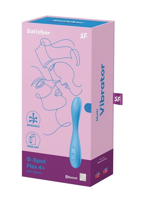 Satisfyer G-Spot Flex 4+ Rechargeable Silicone Vibrator – Blue