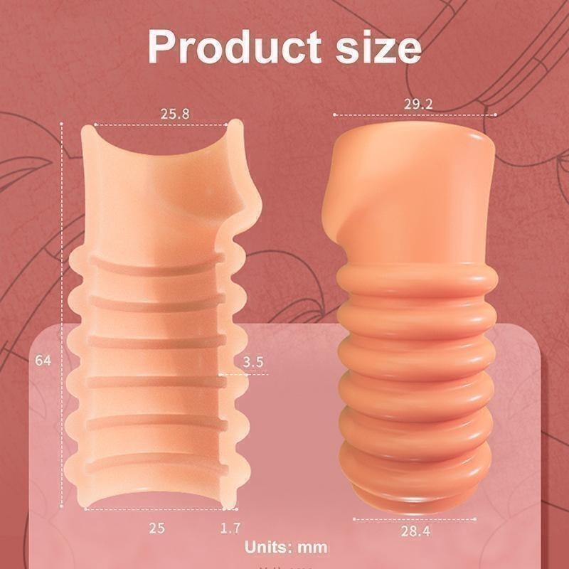 Sex Men Condom Foreskin Sleeve Cock Penis Extender Enlargement Sheath Enhancer gallery