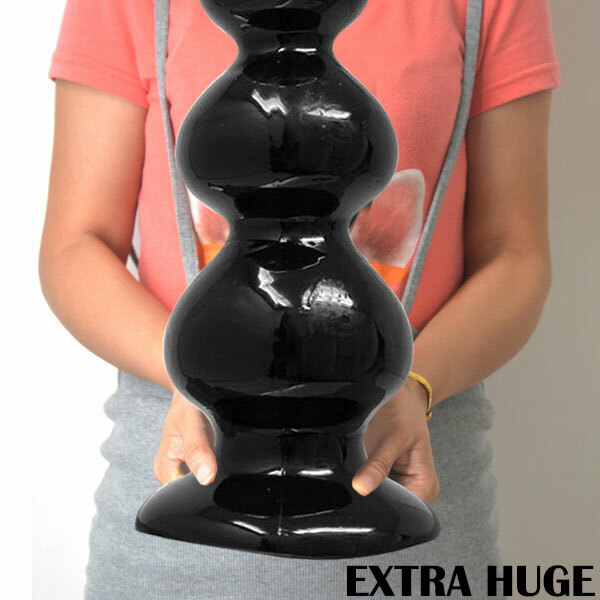 Heavy Duty Large Huge Anal Beads Butt Plug Dildo with Suction Cup Base