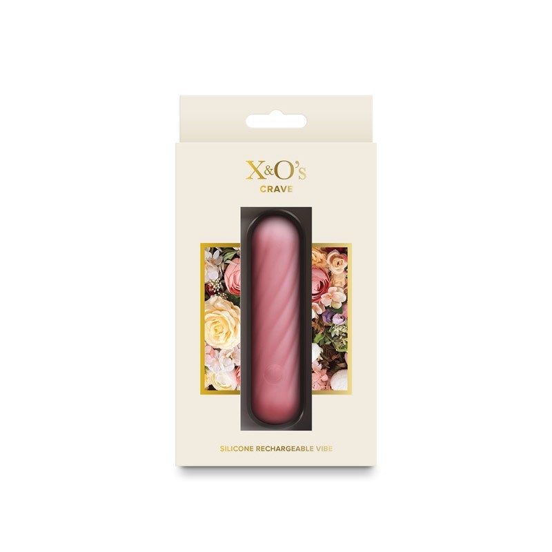 NS Novelties X&O&rsquo;s CRAVE Silicone Rechargeable Vibe Pink -Clitoral Mini Vibrator