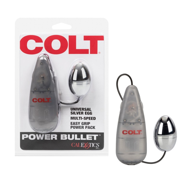 COLT Multi-Speed Power Pak Egg Vibrator Powerful multi-speed Sex Toy Silver gallery