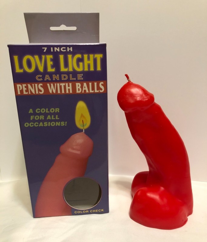 PENIS CANDLE RED 7&Prime; WAX bachelorette bachelor gag gifts
