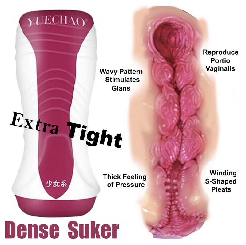 Male DEEP-SUCKING Masturbaters Pocket-Pussy Stroker Cup-Adult SEX TOY FOR MEN
