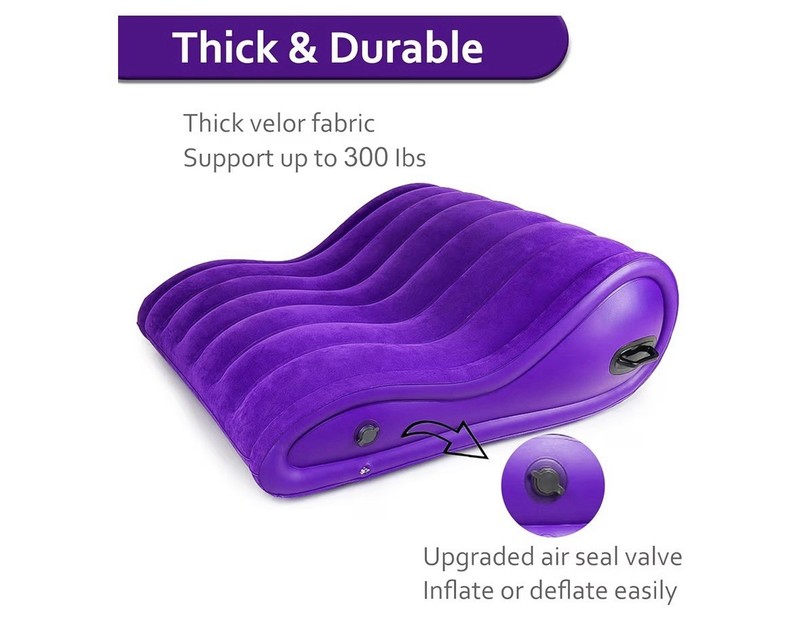 Kinky Couples Sex Toy Inflatable Pillow with Soft Velvet Texture and Design gallery