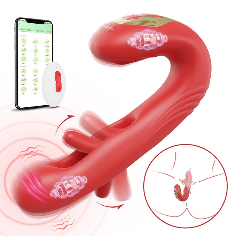 Patting Rabbit Vibrator Tapping G-spot Dildo Massager Flapping Sex Toy For Women