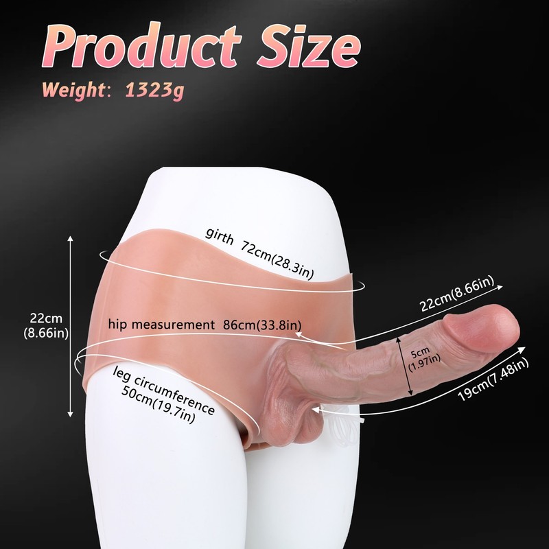 Wearable Solid Squirting Ejaculating Dildo Pants Silicone Realistic Strapon gallery