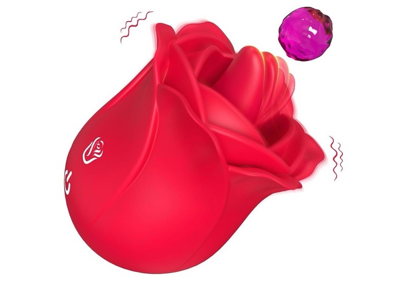 INYA, THE ROSE KISS. CLITORAL-RAPID TONGUE-STIMULATOR-RECHARGEABLE-PORTABLE