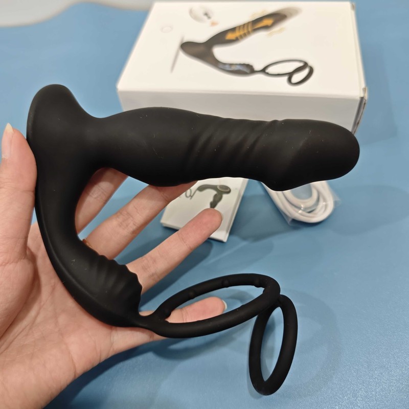 Male Prostate Massager Vibrator Thrusting Anal Butt Plug Dildo Sex Toys for Men gallery