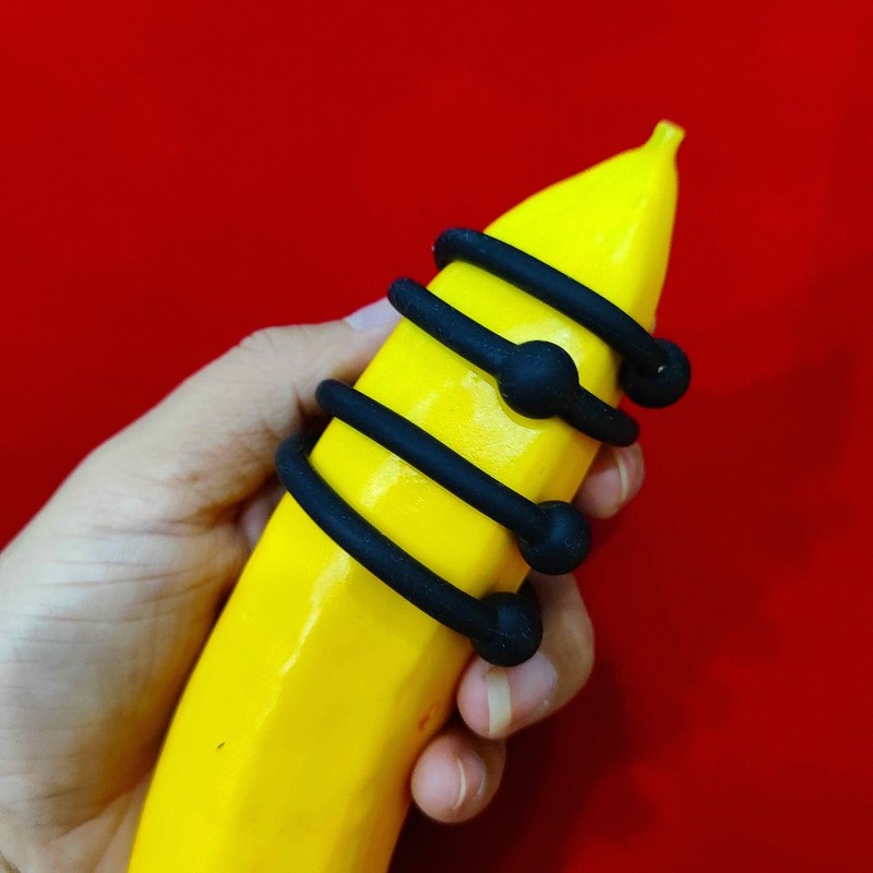 4pcs Set Cockring for Male Strong Stay Harder for Penis Stretcher Growth Sex Toy