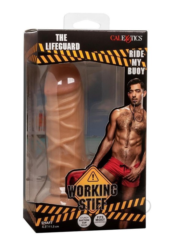 Working Stiff The Lifeguard Realistic Posable Dildo with Suction Cup – Caramel