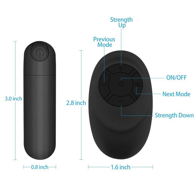 Rechargeable Wireless Remote Control Vibrating Bullet Vibrator Sex Toys gallery