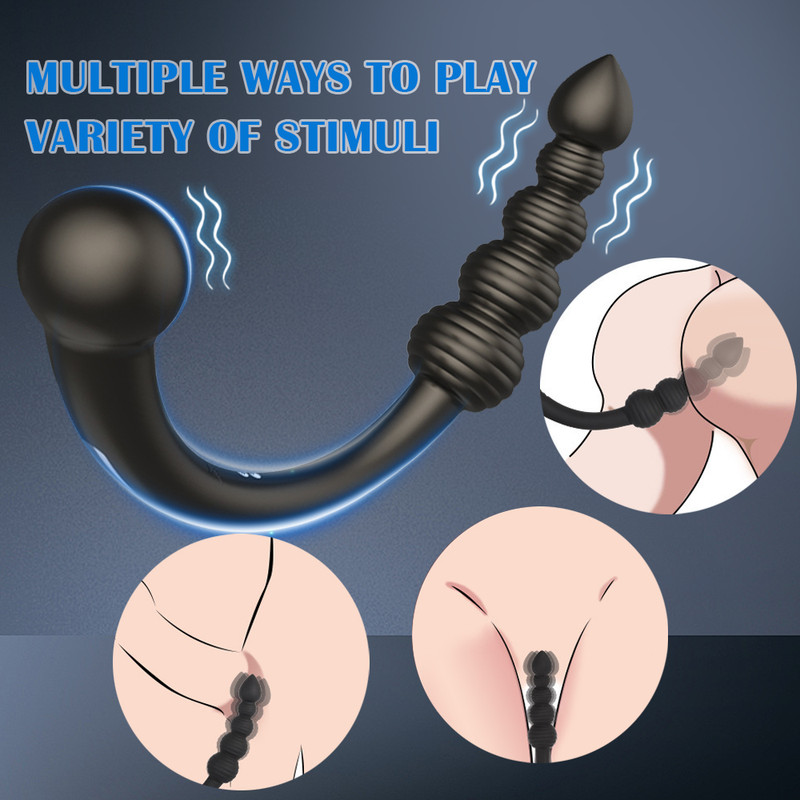 Strap On Dildo Double Ended Strapless Vibrating G-Spot Women Lesbian Sex Toys US