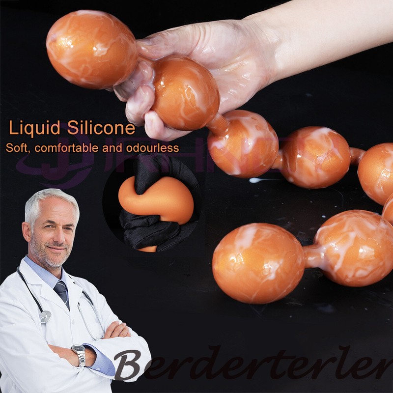 3-10cm Huge Anal Beads Big Egg Butt Plug Silicone Soft Anal Balls Dildos Sex Toy gallery