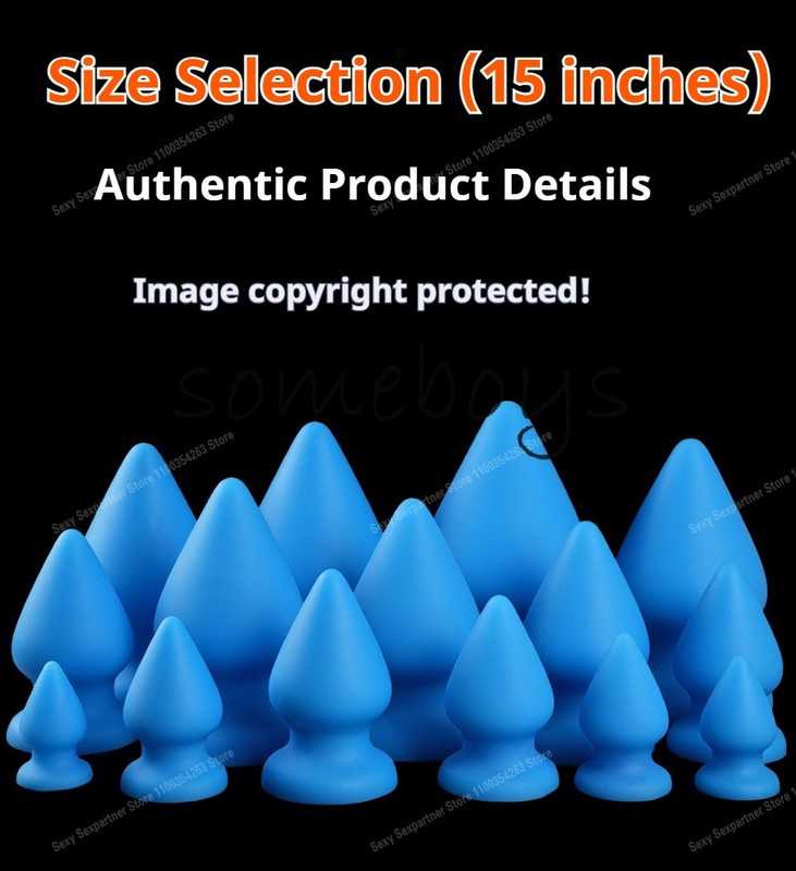 15 Sizes Huge Anal Plug Big Silicone Conical Butt Plug Big Anal Dildos Sex Toys gallery
