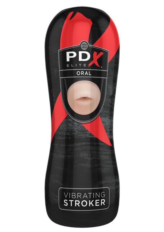 Pipedream Extreme Elite Vibrating Oral Masturbator with Bullet - Mouth gallery