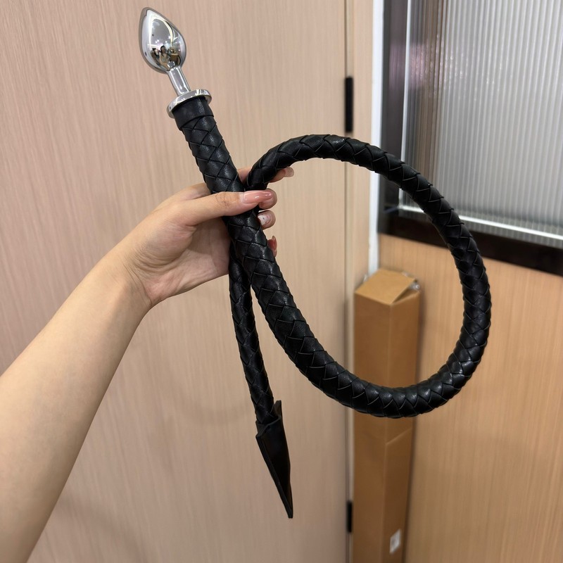 Tail Anal Butt Plug Long Devil Whip Spanking Torture Slave Cosplay BDSM Bondage gallery