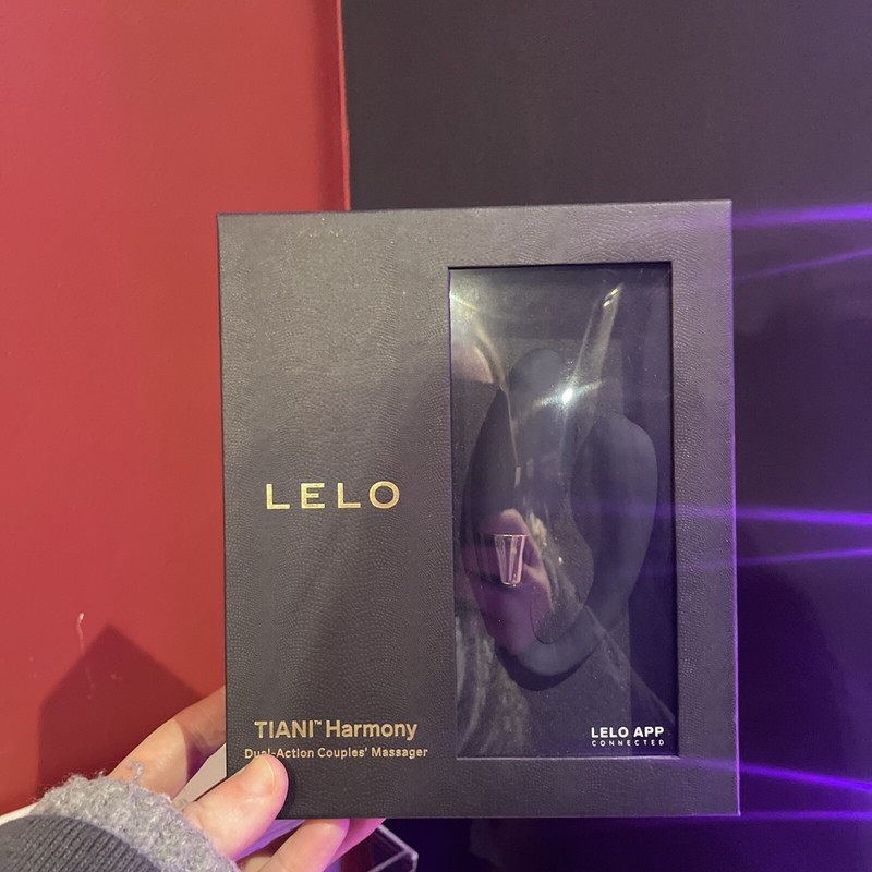 Lelo Tiani Duo Rechargeable Massager – Black, App-Connected, Waterproof,
