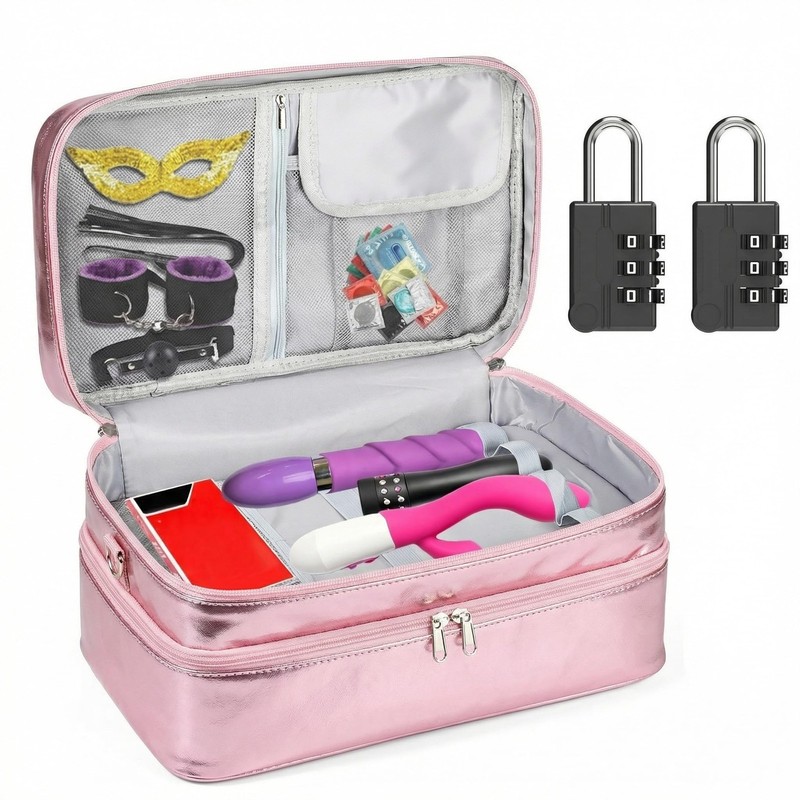 Lockable Sex Toy Storage Bag Lockable Sex Toy Box Adult Toy Gaming Storage Or…