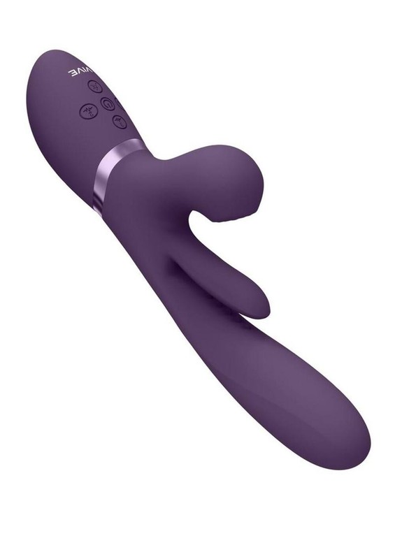 Triple Motor Thrusting G-Spot With Flapper and Air Wave Stimulation Vibrator gallery