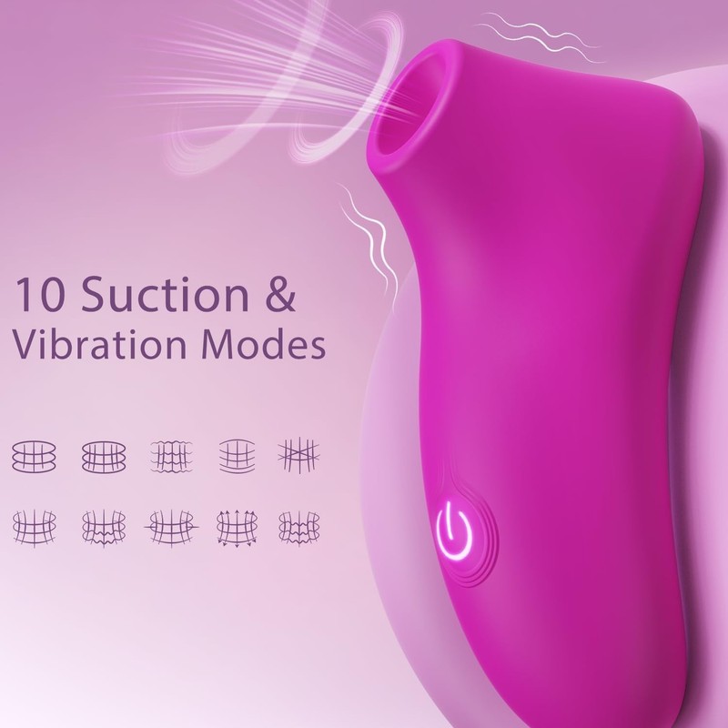 Air Pulse Clitoral Vibrator Bright Purple Ergonomic Design for Enhanced Pleasure gallery