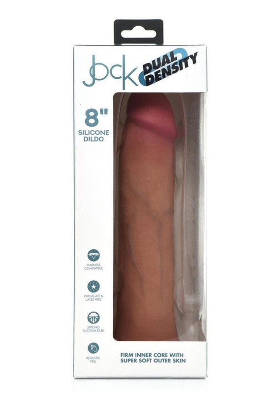 Jock Dual Density Silicone Dildo 8-Inch - Vanilla gallery
