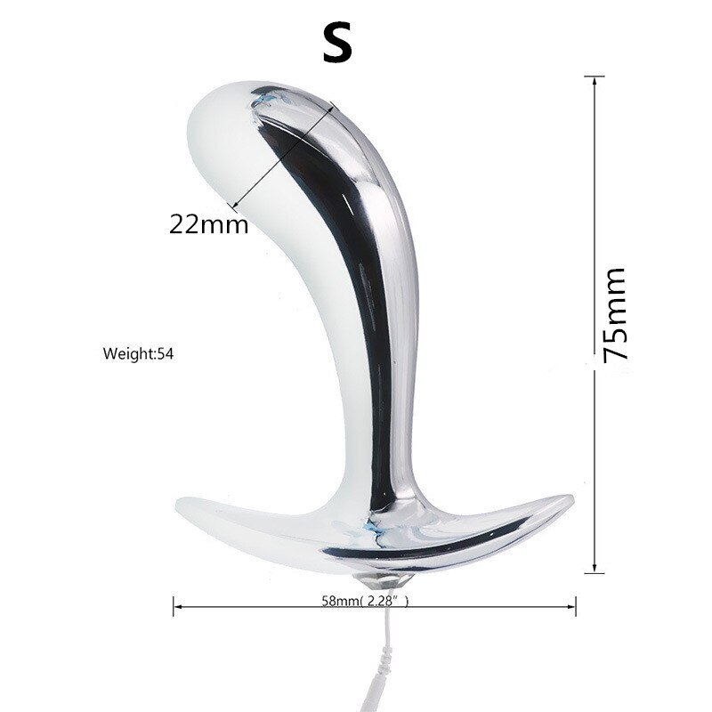 Shock Metal Anal Plug Big Butt Plug Dildo Prostate Massage Stimulate Sex Toys