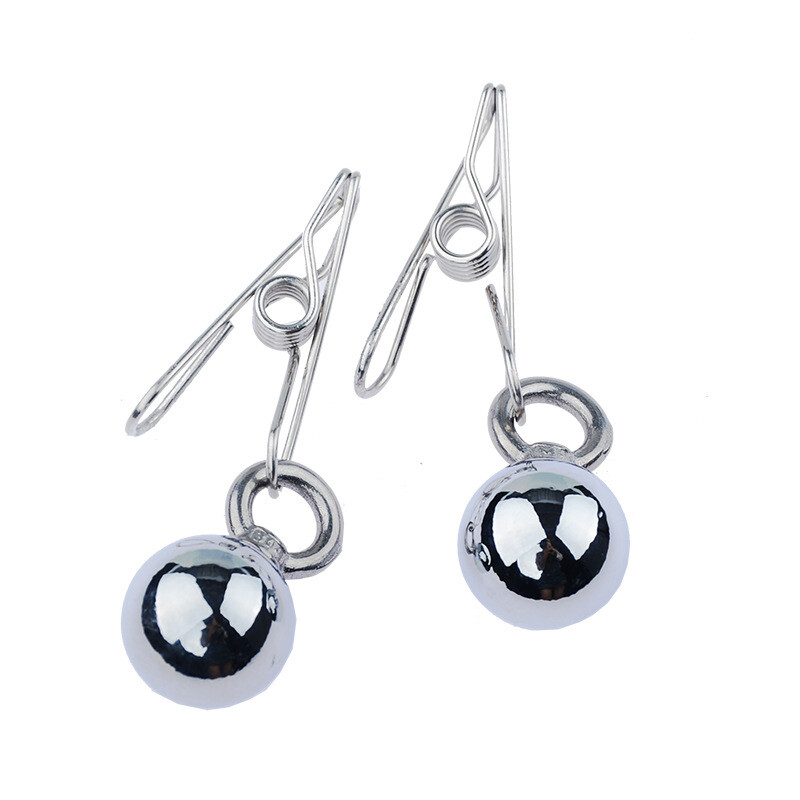 Multi-speed Shock Metal Intimate Stretching 2 Nipple Ring EStim Sounding Toy gallery