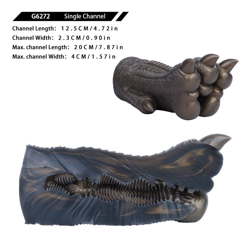 Fantasy Dragon Male Masturbator Silicone Sex Toy Single Channel Penis Stroker gallery