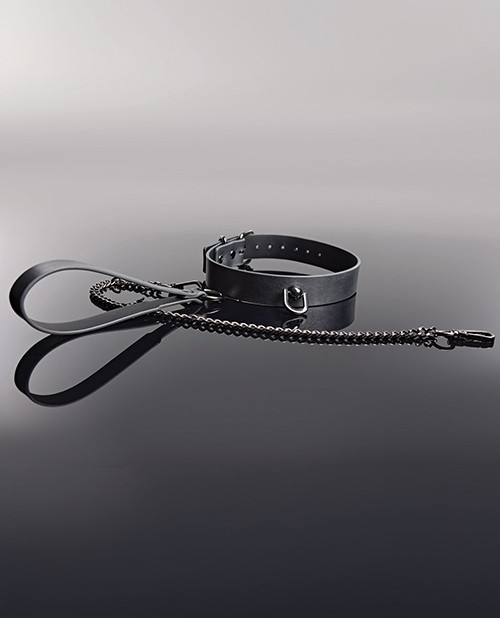 Coquette International Gunmetal Glam Collar & Leash Set, Grey gallery