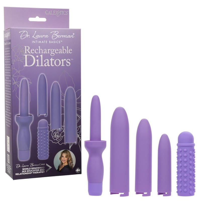 Cal Exotics Dr. Berman Intimate Basics Rechargeable Dilators Set of 4 Purple
