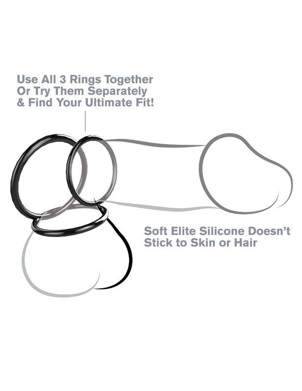 Fantasy C-Ringz Stamina Set, Adult Couple Kinky Foreplay Penis Ring Sex Toy, New gallery