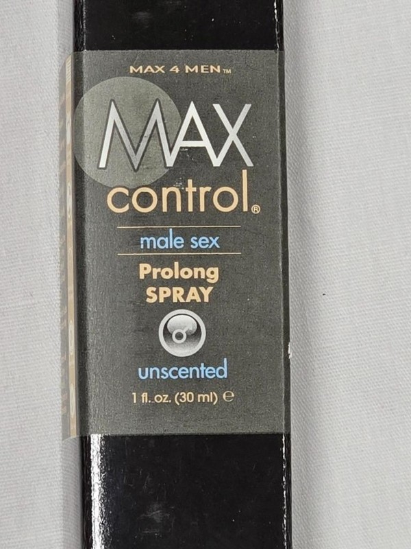 Max Control Male Sex Prolong Spray, Unscented, 1 Fl Oz Spray Bottle - NEW! gallery