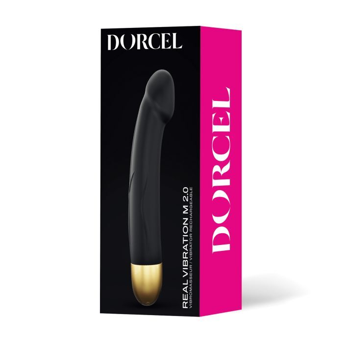 Dorcel Real Vibration M 8.6&Prime; Rechargeable Vibrator 2.0 – Black/Gold