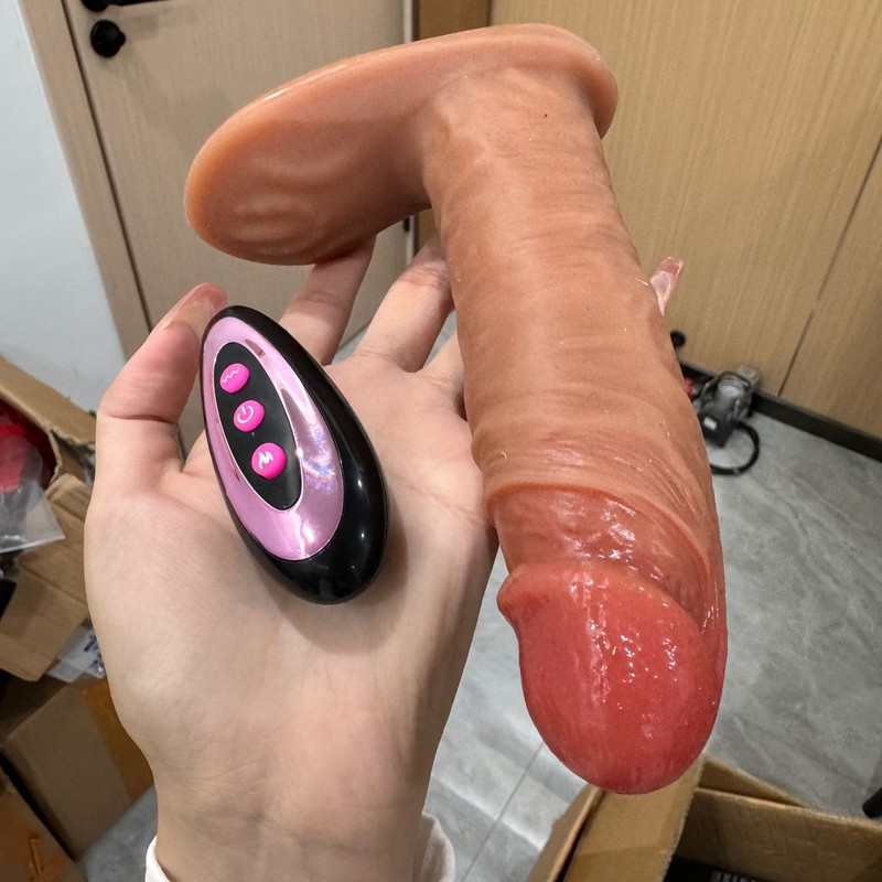 Remote Control Thrusting Vibrator Dildo Anal Butt Plug Women Clitoris Massager gallery