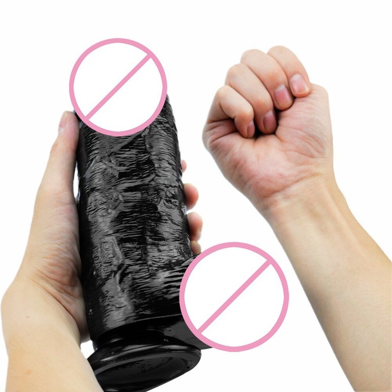 Diameter 7cm Super Huge Realistic Dildo Lesbian Masturbator Suction Cup Sex Toys
