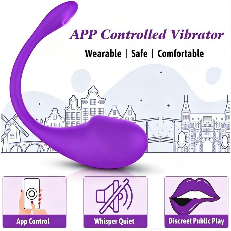 Wireless APP Remote Vibrator Control Bullet Egg G-Spot Dildo Sex Toys For Women gallery