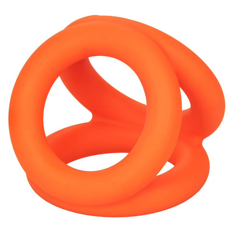 ALPHA Silicone TRI Penis Ring & Ball Stretcher💋Cage Erection Scrotum Support gallery