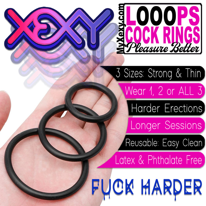 Premium 3pcs Cock Ring Penis Rings Enhancer Erectile Sex Toy Mens Enlarger Reuse gallery
