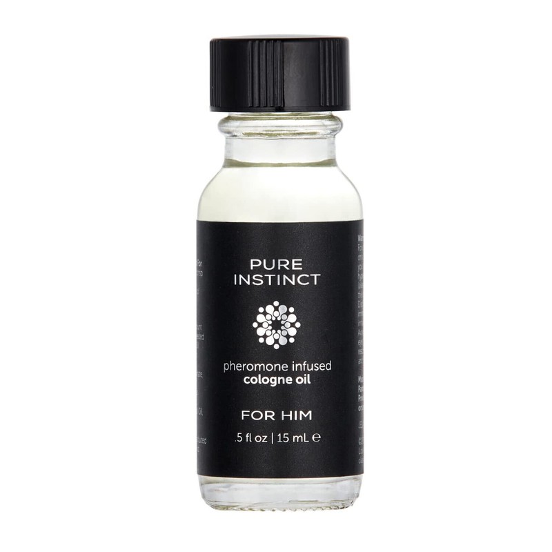 Male Pheromone Pure Instinct Infused Cologne Oil for Him 0.5 fl.oz Irresistible