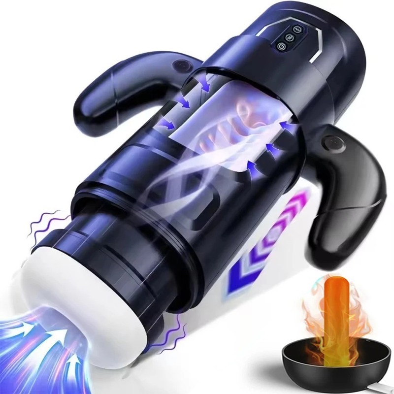 Male Masturbator Cup 6+3+9 Modes Thrusting Suction Vibration Heating