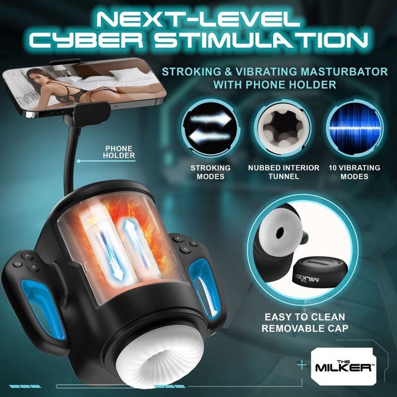 Cyber Milker Stroking & Vibrating Masturbator Latest by XR Brands gallery