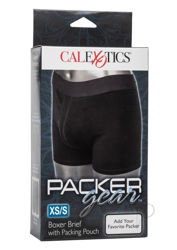 Packer Gear Boxer Brief with Packing Pouch – XS/S – Black