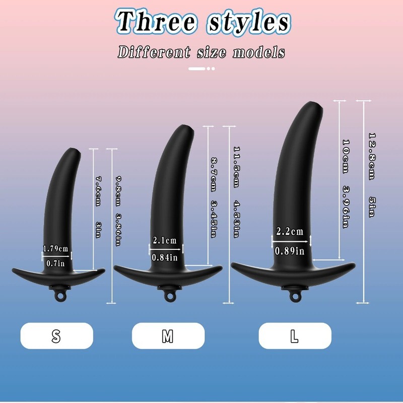 Anal Butt Plug Stretcher with Stopper Enema Butplug Vagina Ass Anus Dilator Bdsm gallery
