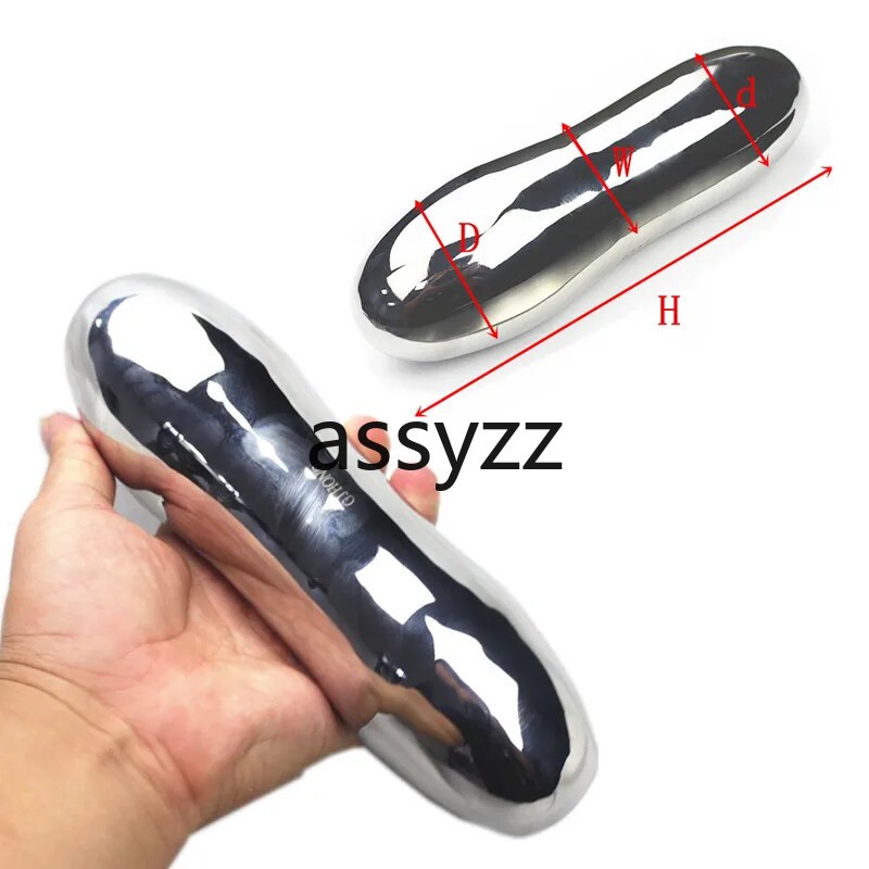 7 Sizes Stainless Steel Anal Plug Double Heads Anus Dilator Butt Plug Anal Dildo